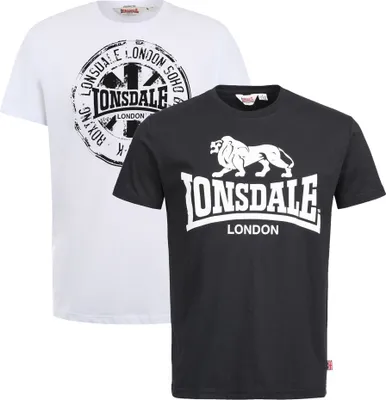 Immagine prodotto di Lonsdale London Shirt T-shirt a maniche corte DILDAWN in confezione da 2 pezzi con scollo rotondo