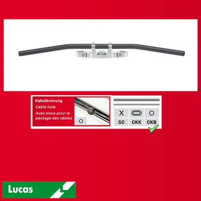 Zdjęcie produktu dla Stahllenker Dragbar Long, Stahl, verchromt,