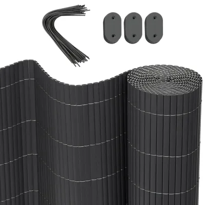 Image de Tissu de protection visuelle en PVC, avec attaches de câble | 300 x 120 cm