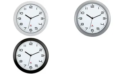 Produktbild von ALBA Wanduhr "HORNEW", Quarzwerk, schwarz