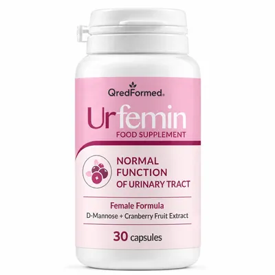Productafbeelding van Urfemin – Dagelijkse ondersteuning voor de urinewegen en voedingsstoffen – 30 capsules