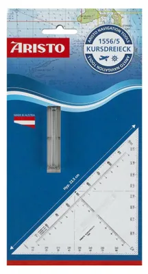 Produktbild von Aristo Kursdreieck 22,5 cm NM nautischer Seemeile, Maßskala 16 cm