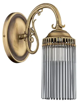 Produktbild von Casa Padrino Luxus Barock Wandleuchte Messing mit Patina H. 33 cm