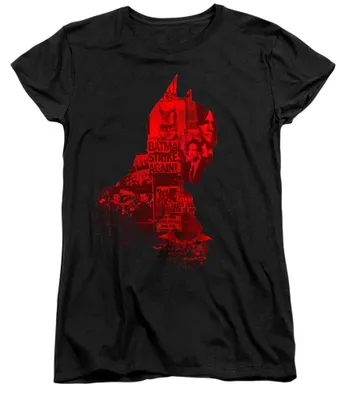 Image de T-shirt pour femme "Batman - Actualités 2022", référence TV40911 (taille S), couleur noire