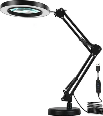 Obrázok produktu pre APT ZD144 Multifunkčná kozmetická lampa s lupou 12 W, USB, čierna