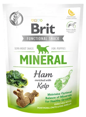 Image de Brit Care Dog Functional Snack Mineral Ham pour chiots 150 g