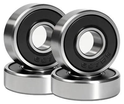 Produktbild von Kugellager 607RS 7x19x6 mm ABEC 9 4 Stück, reibungsarm, doppelt gedichtet