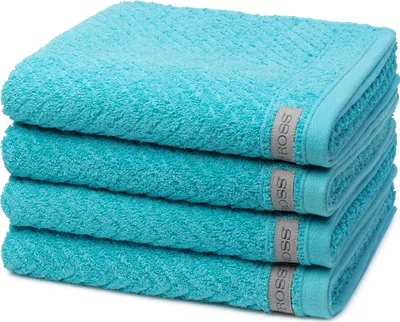 Produktbild von Ross Smart 4 X Handtuch im Set Stilvolle Bordüre für modernes Design, Hautfreundlicher Frottee für hohen Komfort, Saugstark durch Flächengewicht von 520 g/m²