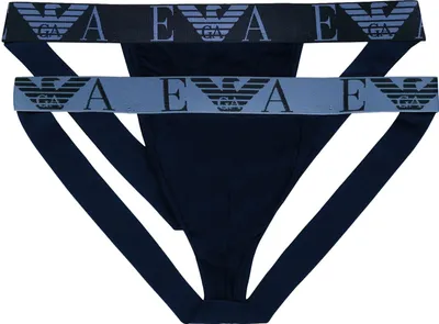 Obrázok produktu pre balenie 2 pánskych suspenzorov EMPORIO ARMANI Stretch Bavlna