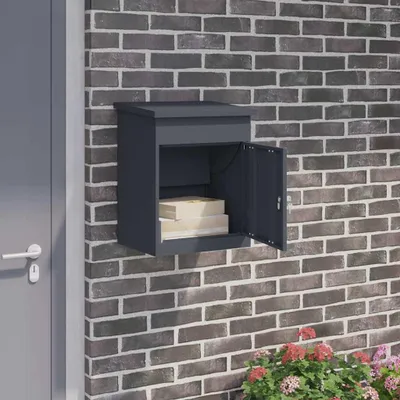 Produktbild von Schlichtes Paketdrop-Box Anthrazit 44 x 35 x 59 cm Stahl - Briefkästen DE9052000 1parcel