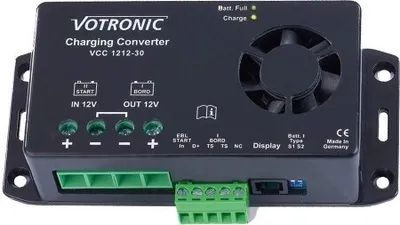 Zdjęcie produktu dla VOTRONIC Ladebooster VCC-1212-30 - 12V / 30A do akumulatorów żelowych, AGM, litowych | Germany