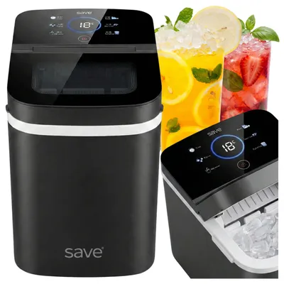 Produktbild von Touchscreen-Eiswürfelmaschine 12 kg, 24 h – leistungsstarke, schnelle und leise Eiswürfelmaschine für den Hausgebrauch