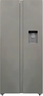 Produktbild von PKM SBS436NFWDIX, Side by Side Kühl-Gefrierkombination, 450 L,  2-türig mit Wasserspender, Inox Design, NoFrost, 41 dB, 180 L 4 Sterne Gefrierfach