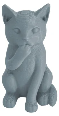 Produktbild von 3D-gedruckte Katzenfigur „Kätzchen hören, sprechen, sehen, nichts Böses“ – Miniatur-Katzenfigur, Geschenk für Katzenliebhaber, Dekoration für Schreibtisch, Regal oder Schrank