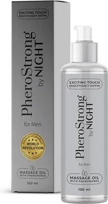 Obrázok produktu pre PheroStrong By Night Pre Mužov Masážny Olej S Feromónmi, 100ml
