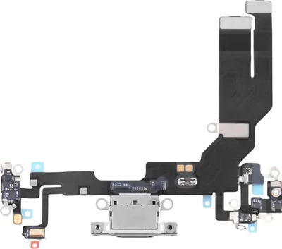 Produktbild von Clappio, iPhone 16e USB-C Ladeanschluss mit Mikrofon und Kabel, Weiß