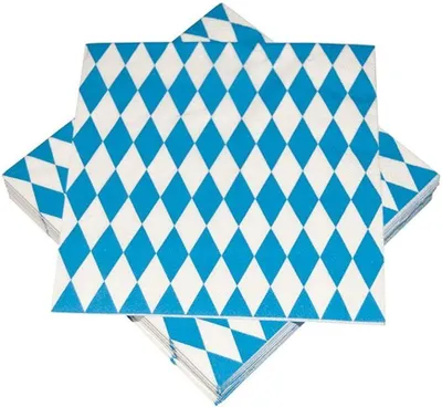 Produktbild von Papierservietten 3-lagig mit Rauten-Design 100 Stück 33x33 cm