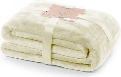 Produktbild von Kuscheldecke Tagesdecke Weich Wohndecke Sofadecke Decke  240 GSM Mic 200x220 cm Creme