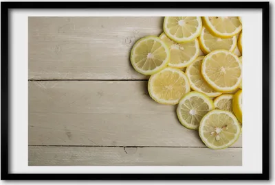 Produktbild von Bild 60x40 MDF-Rahmen, Wandkunst Zitronenholz