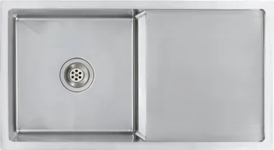 Image de vidaXL Évier de cuisine fait main en acier inoxydable