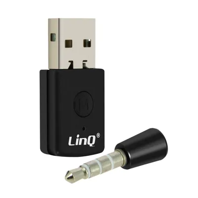 Immagine prodotto di PS4 Adattatore Bluetooth 4.0 Trasmettitore/ricevitore microfonico USB, LinQ - Nero