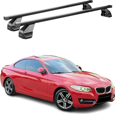 Produktbild von Menabo Dachträger Grundtäger für BMW 2er F22 Coupe 2012-2021 75kg Schwarz Stahl