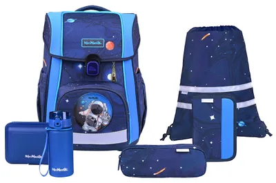 Image de McNeill sac d'école Bravo Schoolbag Set 9 pièces Space bleu