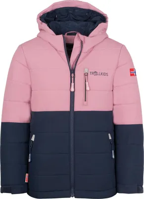Produktbild von TROLLKIDS Hemsedal Kinder Skijacke XT mit Kapuze pink 116