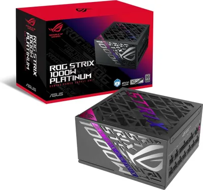 Produktbild von ROG-STRIX-1000P-GAMING (schwarz, 1x 12-Pin High Power GPU, 4x PCIe, Kabelmanagement, 1000 Watt)
