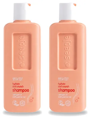 Obrázek produktu pro 2 x Šampon Seepje Hydrate & Nourish – Hydratuje a vyživuje vlasy – 300 ml – Výhodný balení – 2 kusy