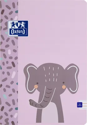 Image de Carnet de notes A4 32k ligne étroite 90g Enfants Animaux Oxford