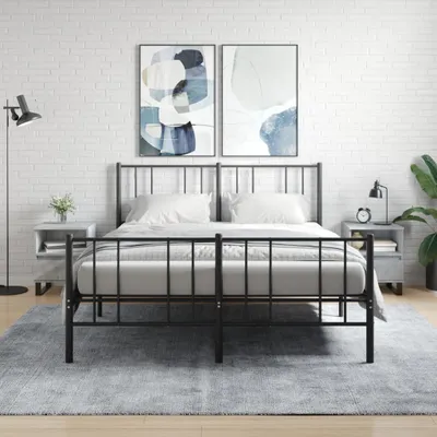 Productafbeelding van vidaXL Nachtkastjes, 2 stuks, betonkleur, 40x35x50 cm, houtvezelplaat