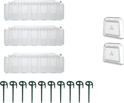 Image de Kit 3 tunnels SUNNY avec 2 portes et 10 piquets