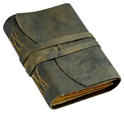 Produktbild von Vintage Leder Tagebuch mit Handgemachtem Papier