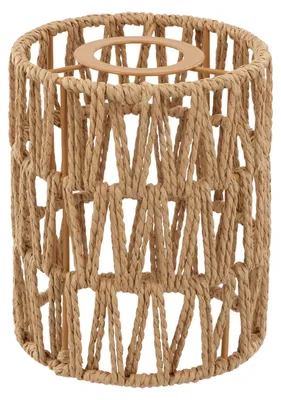 Produktbild von Natürliche Rattan-Lampenschirme, Boho-Deckenleuchte & Stehlampe, Durchmesser 12 cm