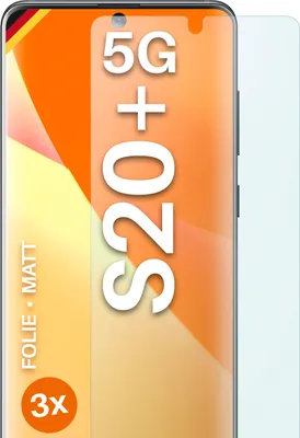 Produktbild von moex® 3x Schutzfolie kompatibel mit Samsung Galaxy S20 Plus 5G - Displayschutzfolie Anti Reflex Folie, Matt