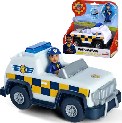 Obrázok produktu pre SIMBA Hasič Sam Policajný džíp 4x4 Mini akčná figúrka