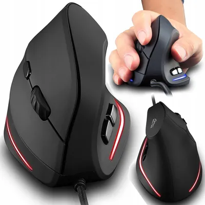 Produktbild von Seenda Ergonomische Vertikalmaus USB LED RGB
