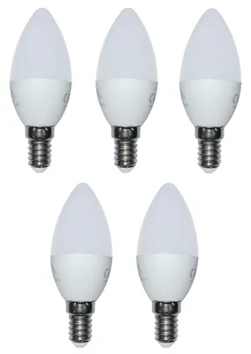 Produktbild von 5 x LED Glühlampe Glühbirne Kerze E14 3W Ersatz für 25W 250lm 6500K 230V