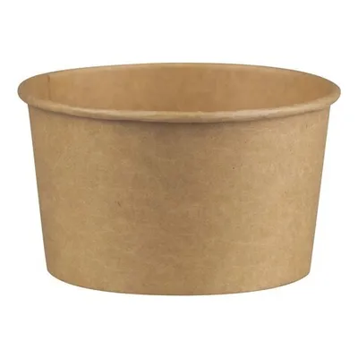 Produktbild von 50x Suppenbehälter Suppenbecher aus Kraftpapier braun 12oz 350ml