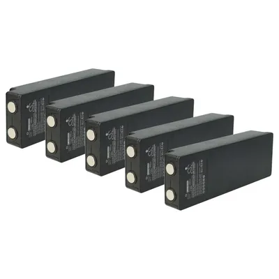 Produktbild von vhbw 5x Akku Ersatz für Palfinger IM6024, RSC7220 für Industrie-Funkfernsteuerung Fernbedienung (3000 mAh, 7,2 V, NiMH) - Schwarz
