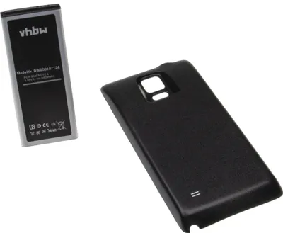 Produktbild von vhbw Akku kompatibel mit Samsung Galaxy SM-N910H, SM-N910K, SM-N910I Handy Smartphone Telefon (6400 mAh, 3,85 V, Li-Ion) + Gehäuserückdeckel schwarz