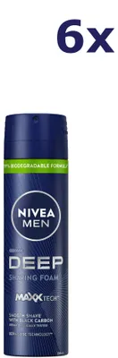 Produktbild von 6x Nivea Scheerschuim Men - Deep 200 ml