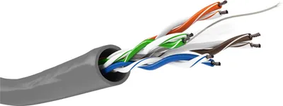 Image de Goobay Câble patch 4x2xAWG24/7 Cat6, 305m câble réseau Gris
