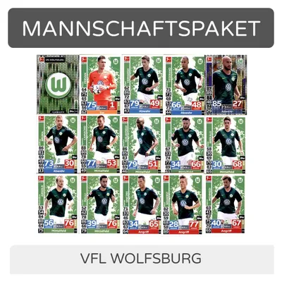 Produktbild von Topps Match Attax - 2018/19 - Mannschaftspaket - VfL Wolfsburg