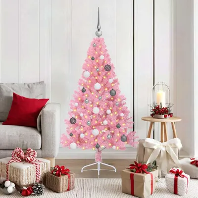 Immagine prodotto di Maison Exclusive - Albero di Natale artificiale preilluminato Rosa 150 cm PVC
