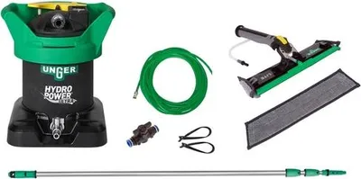 Image de Unger HydroPower Ultra S kit de nettoyage de vitres avec PowerPad - tige télescopique de 6m