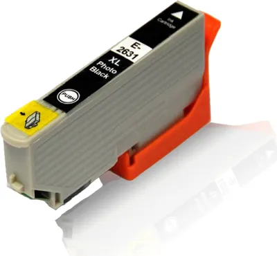 Produktbild von 1x kompatible Tintenpatrone für Epson Expression Premium XP-620 XP-625 XP-700 XP-710 XP-720 XP-800 XP-810 XP-820 C13 T2631 4010 T2631 Black 12,5 ml