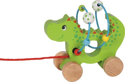 Image de Goki Animal de trait en bois Dragon avec spirale de dextérité