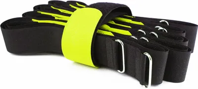Produktbild von 10 x Klettkabelbinder 80 cm neon - Klett / Flausch auf GLEICHER SEITE! - Metallöse Goodymax®